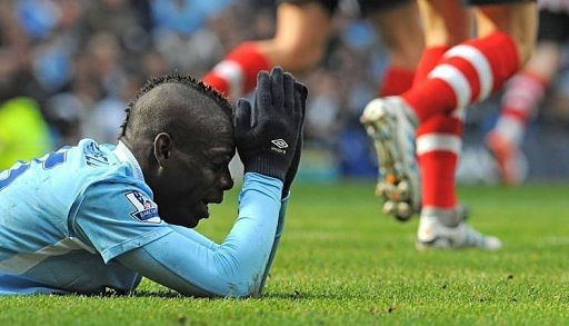 Manchester City's Mario Balotelli, pictured in March, was involved in a car crash on Thursday