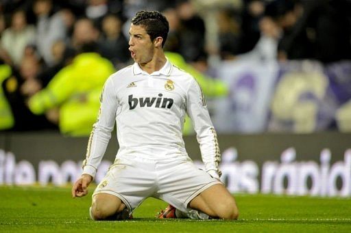 Ronaldo scored his 41st league goal of the season against Sporting Gijon on Saturday