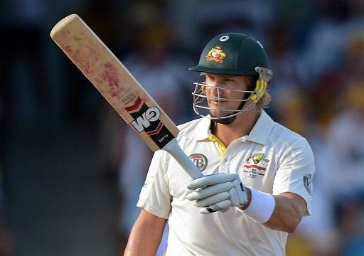 Shane Watson was Australia's top scorer, making a solid 56 in 219 minutes