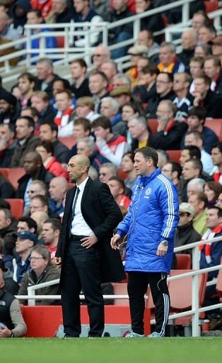 Roberto Di Matteo (left) made eight changes to the team that stunned Barcelona in midweek Roberto Di Matteo (left) made eight changes to the team that stunned Barcelona in midweek