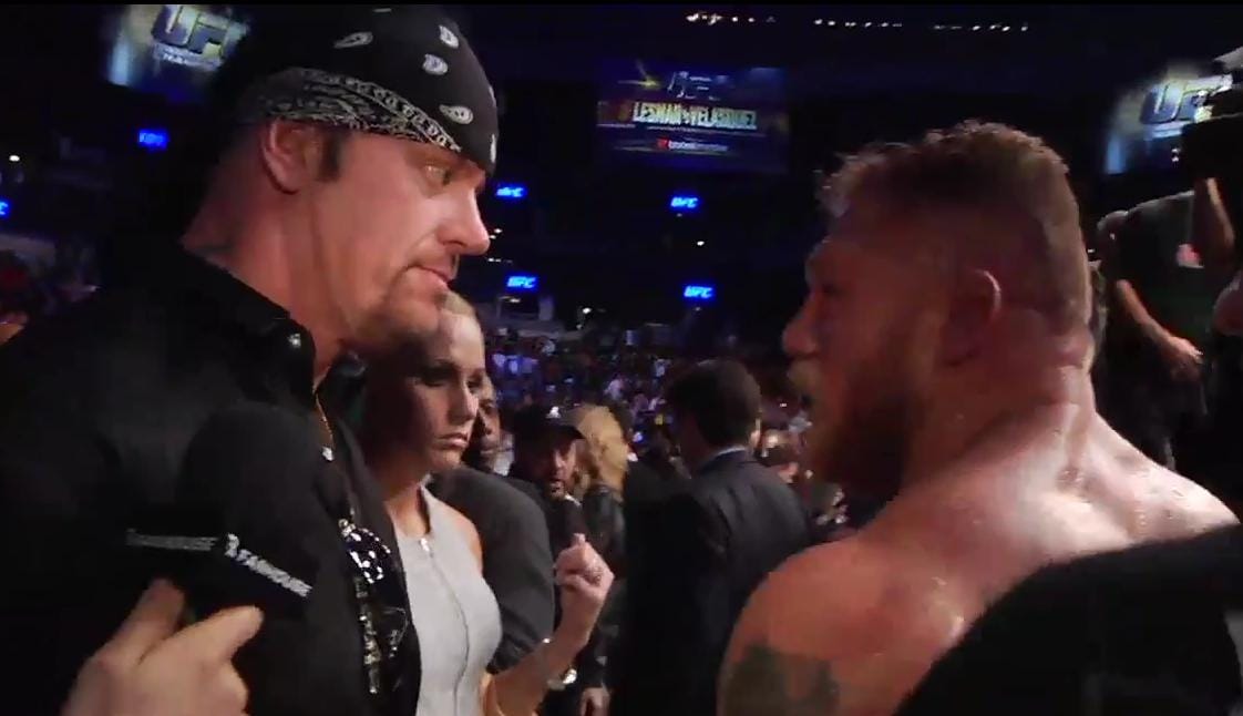 VIDEO: When the Phenom sized up Brock Lesnar