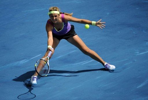 Victoria Azarenka returns a ball against Na Li, who Azarenka said played Victoria Azarenka returns a ball against Na Li, who Azarenka said played