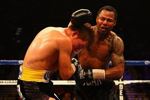 Shane Mosley's (R) announcement comes one month after he lost to junior middleweight champ Saul Shane Mosley's (R) announcement comes one month after he lost to junior middleweight champ Saul