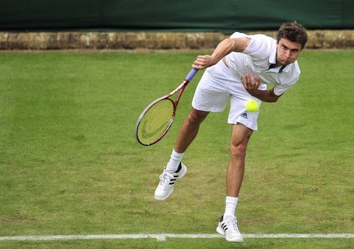 Gilles Simon, shown here at Wimbledon on June 25, said equal money Gilles Simon, shown here at Wimbledon on June 25, said equal money