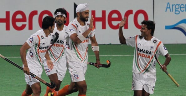 India v France - FIH London Olympics Men's Hockey Qualifier