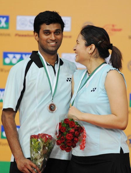 Mixed doubles runner-up India's Diju Val