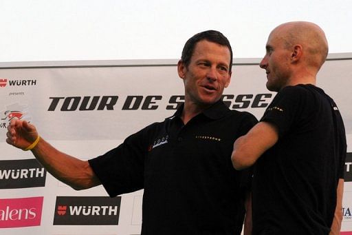 Levi Leipheimer (R) has refused to comment when asked if he had testified against ex-teammate Armstrong Levi Leipheimer (R) has refused to comment when asked if he had testified against ex-teammate Armstrong
