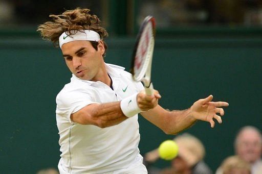 Federer will now face either Andy Murray or Jo-Wilfried Tsonga in Sunday's final Federer will now face either Andy Murray or Jo-Wilfried Tsonga in Sunday's final