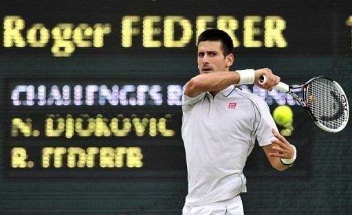 Djokovic won the second set 6-3 to level the match at one set apiece Djokovic won the second set 6-3 to level the match at one set apiece