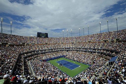 View of the US Open tennis tournament in 2011 at the Billie Jean King National Tennis Center in New York View of the US Open tennis tournament in 2011 at the Billie Jean King National Tennis Center in New York