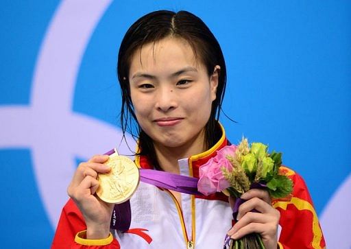 Wu Minxia of China win 1st Womens Individual Diving Gold 