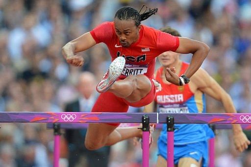 USA's Aries Merritt competes in the men's 110m hurdles semi-finals USA's Aries Merritt competes in the men's 110m hurdles semi-finals