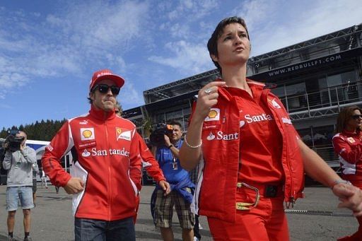 Spanish Fernando Alonso of Ferrari Spanish Fernando Alonso of Ferrari