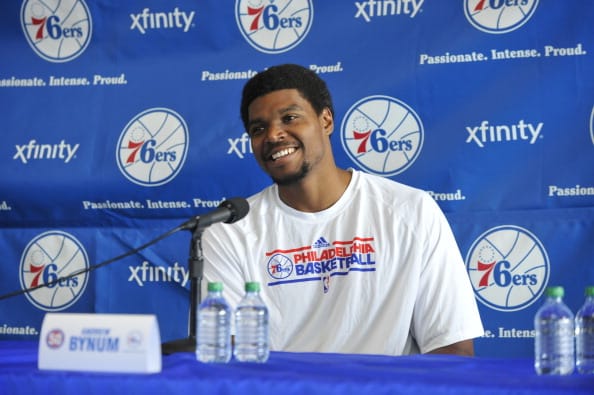 Philadelphia 76ers introduce Andrew Bynum and Jason Richardson