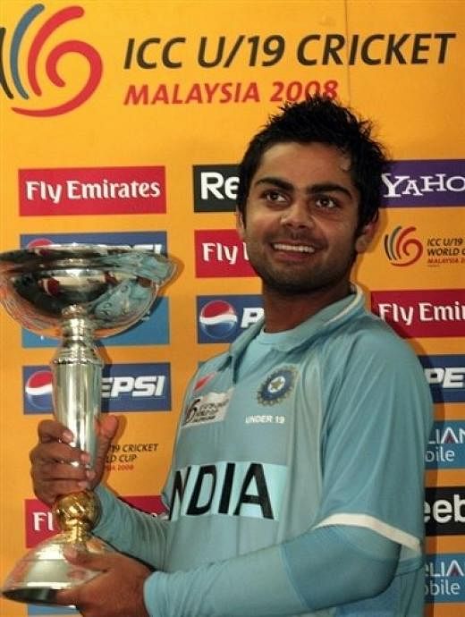 Virat Kohli - the U-19 captain. Image Courtesy: Sportskeeda