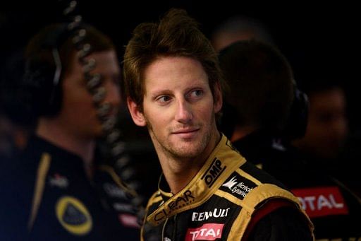 Grosjean triggered an opening lap pile-up that eliminated four cars Grosjean triggered an opening lap pile-up that eliminated four cars