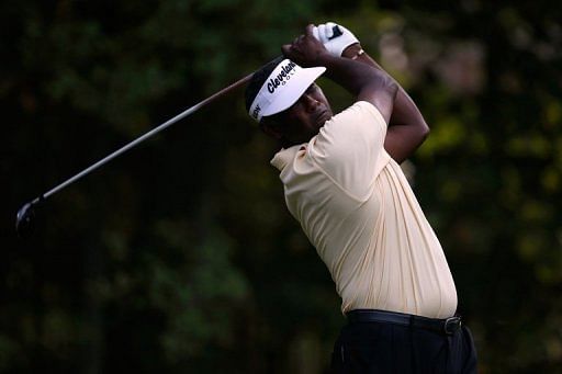 Vijay Singh of Fiji watches his tee shot on the 12th hole during the second round of the BMW Championship Vijay Singh of Fiji watches his tee shot on the 12th hole during the second round of the BMW Championship