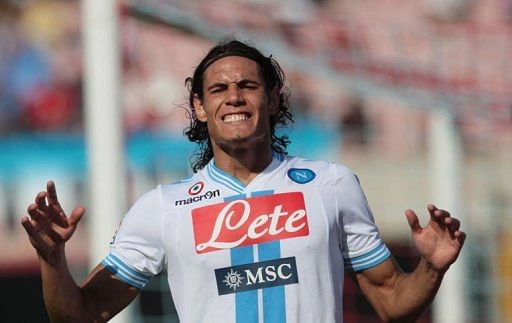 Napoli's Edinson Cavani Napoli's Edinson Cavani