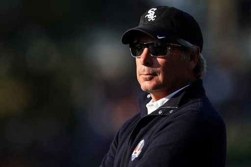 Fred Couples looks on during the Afternoon Four-Ball Matches for The 39th Ryder Cup at Medinah Country Club Fred Couples looks on during the Afternoon Four-Ball Matches for The 39th Ryder Cup at Medinah Country Club