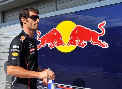 Webber had to scramble to rejoin the race and then make a pit stop for running repairs, finishing ninth Webber had to scramble to rejoin the race and then make a pit stop for running repairs, finishing ninth