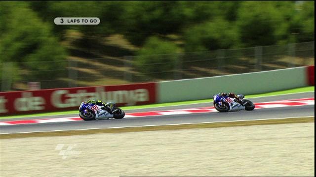 Video: Rossi teaches Lorenzo a lesson!