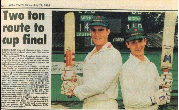 Can anyone tell me what brand of bat Gary Neville is using here?
