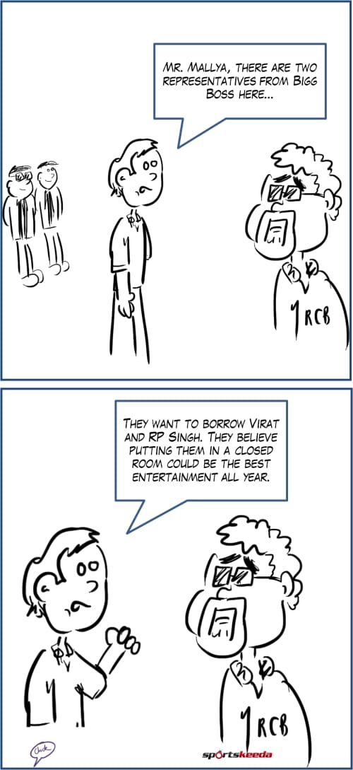Comic: Kohli and RP Singh get an offer from Bigg Boss