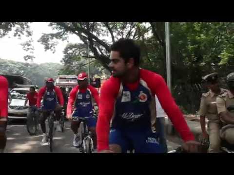 Video: RCB superstars cycling as part of their “Go Green” initiative