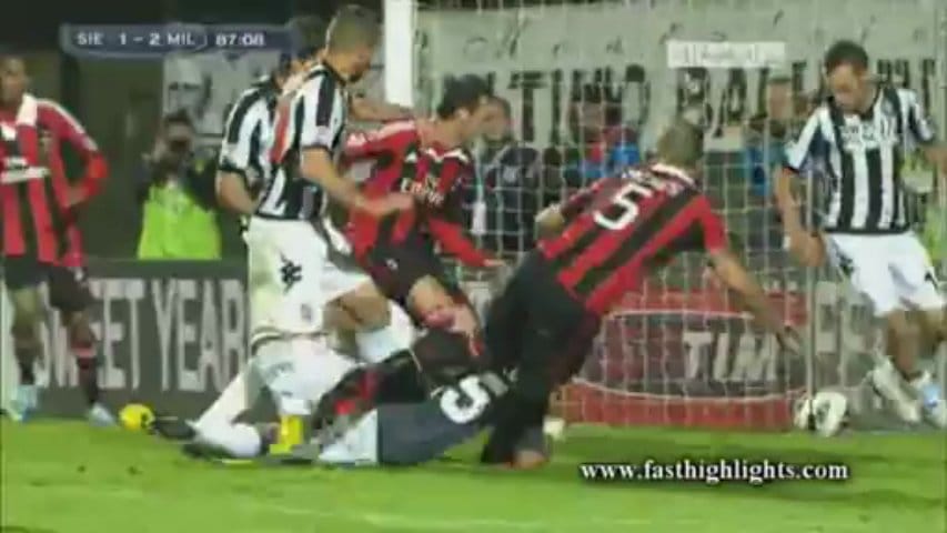Video: Siena 1-2 AC Milan Highlights