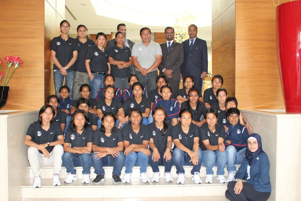 Indian women’s team arrive in Palestine amidst fanfare