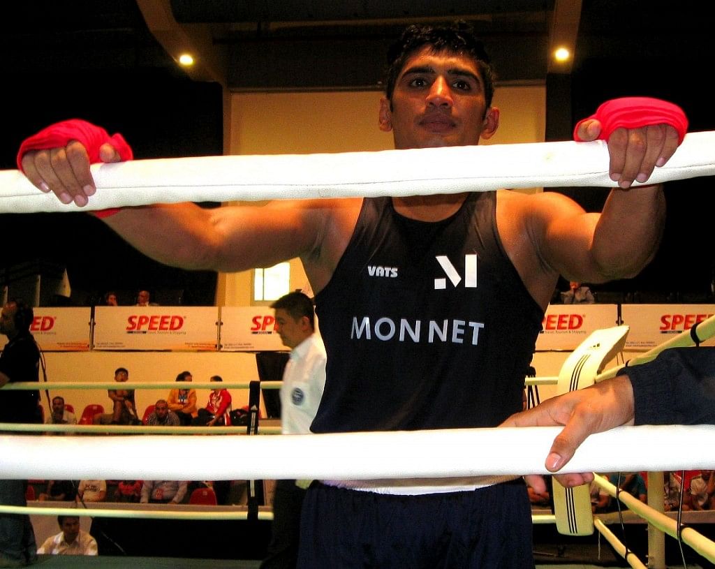  - vikash-malik-60kg-in-his-monnet-kit-ready-for-his-first-bout-at-amman-1796673-1024x815