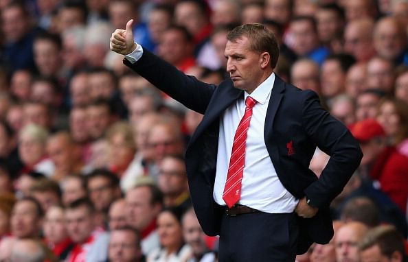 Brendan Rodgers's Liverpool side will be looking to keep up their 100% record