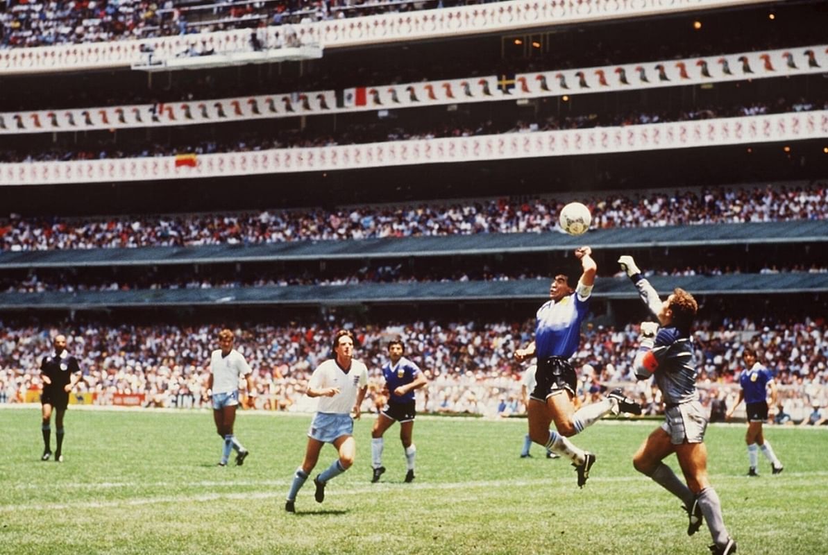 Fascinating Historical Picture of Diego Maradona on 6/22/1986 