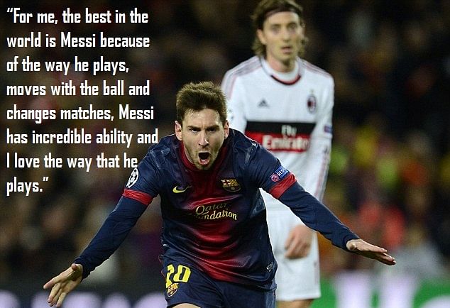 Top 10 quotes on Lionel Messi - Slide 1 of 10