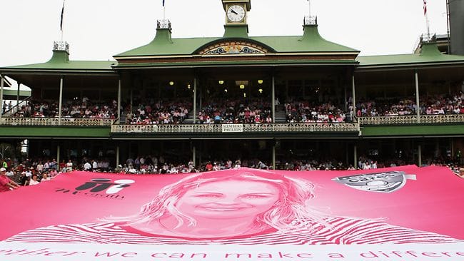 Numbers of years of association between the Foundation and the test match played at the Sydney Cricket Ground. The test match has now come to be known as the 'Pink Test'.