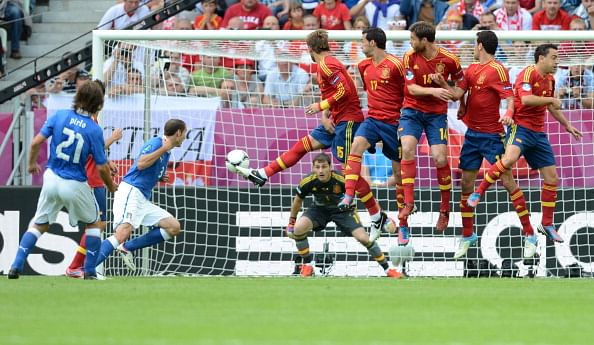 free kick iker casillas