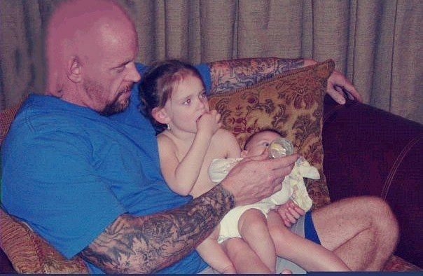 Undertaker with his two daughters - 15 rare pictures that define The Undertaker outside WWE
