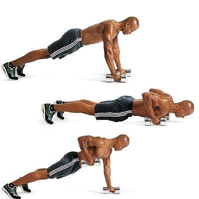 dumbbell pushup row exercises mma fighter inner epic bring