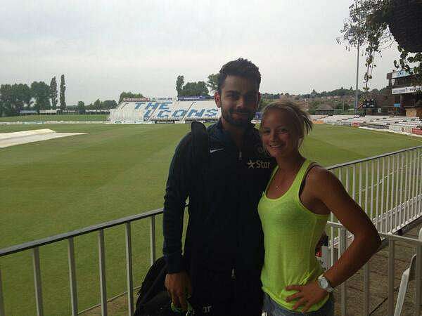 Danielle met Virat when he was in England to play a test series