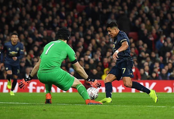 Alexis made no mistake against his former club to break the deadlock and impressed throughout