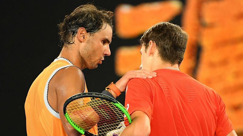 Nadal encourages patience in young stars after humbling De Minaur