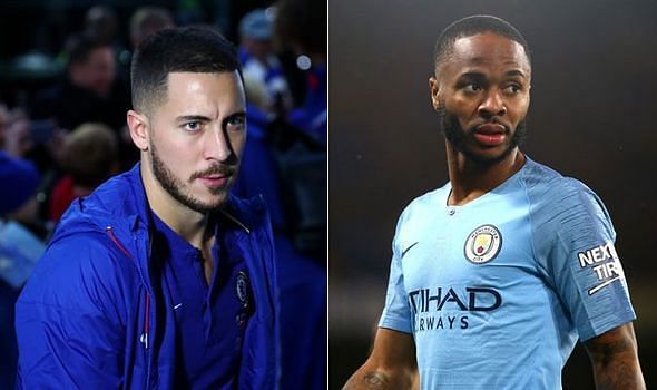 Chelsea talisman Eden Hazard and Manchester City's Raheem Sterling both feature in this list...