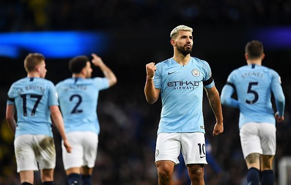 Aguero netted a record-equaling hat-trick as Manchester City romped to a 6-0 thrashing over Chelsea