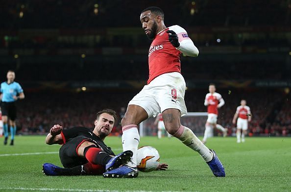 Lacazette provided a surprise boost after his suspension was reduced earlier this week so he could feature