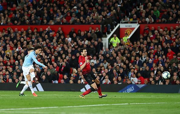 Sane's effort beat de Gea at his near post, but his impact was in stark contrast to Lukaku's for United