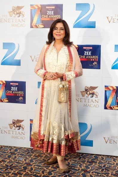 Zeenat Aman at Zee Cine Awards in 2012