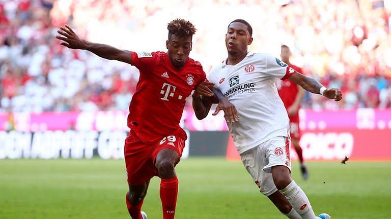 Coman was among the players regularly pressing from the front, harrying Mainz into mistakes aplenty