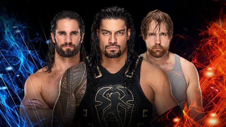 Seth Rollins, Romain reigns and Dean Ambrose