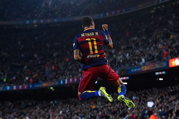 Neymar won the Champions League in Catalonia