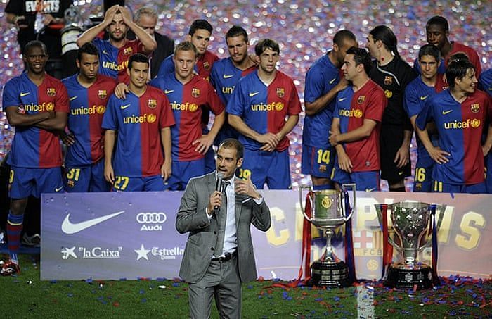 Barca won a historic sextuple during the era of Guardiola